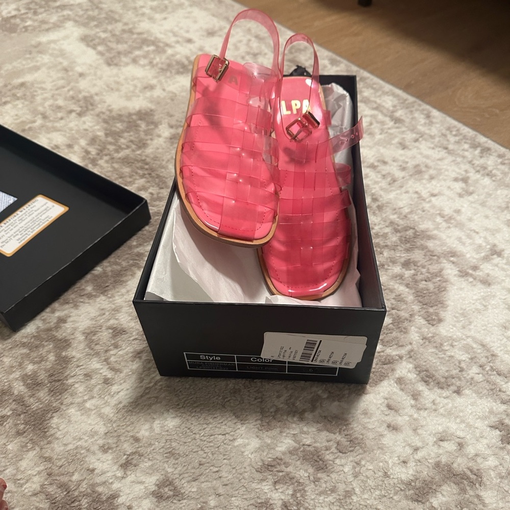 LPA pink sandals